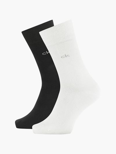 Calvin Klein Táskák & Kiegészítők HU979918 | Calvin Klein Crew Férfi Zokni Fekete / Fehér